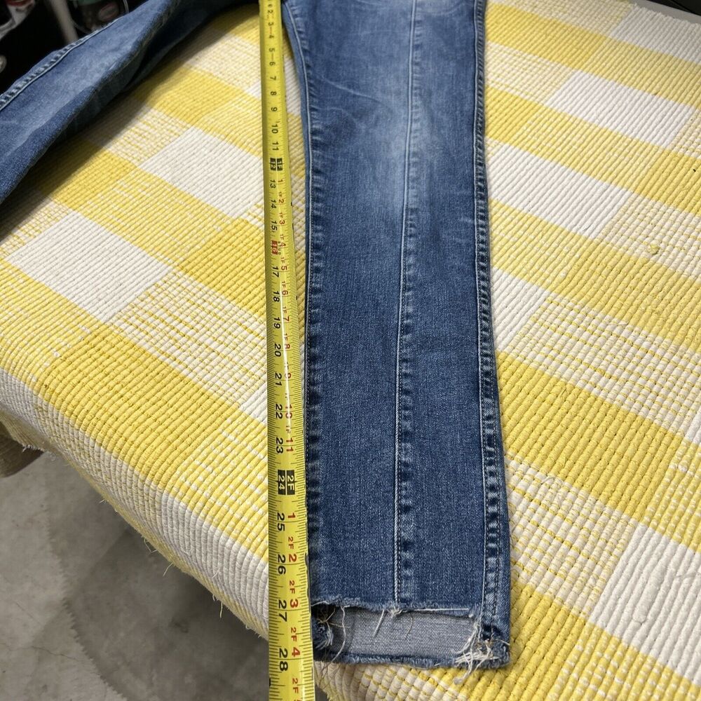 AG Jeans Farrah Ankle - High Rise Skinny Patch Blue Size 29 - Picture 11 of 13